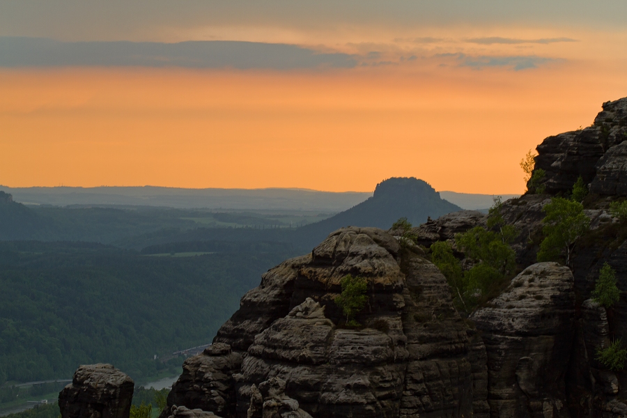 Vyhlídka z Schrammsteinu-Německo2